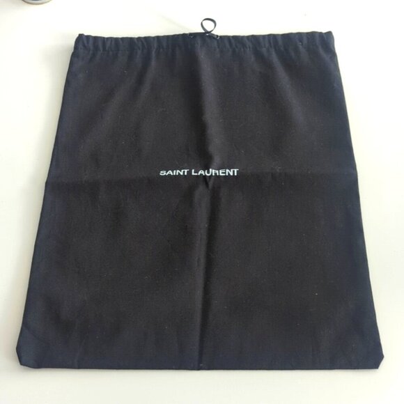 Saint Laurent Black Drawstring Dust Shoe Storage Bag - New - Picture 1 of 4